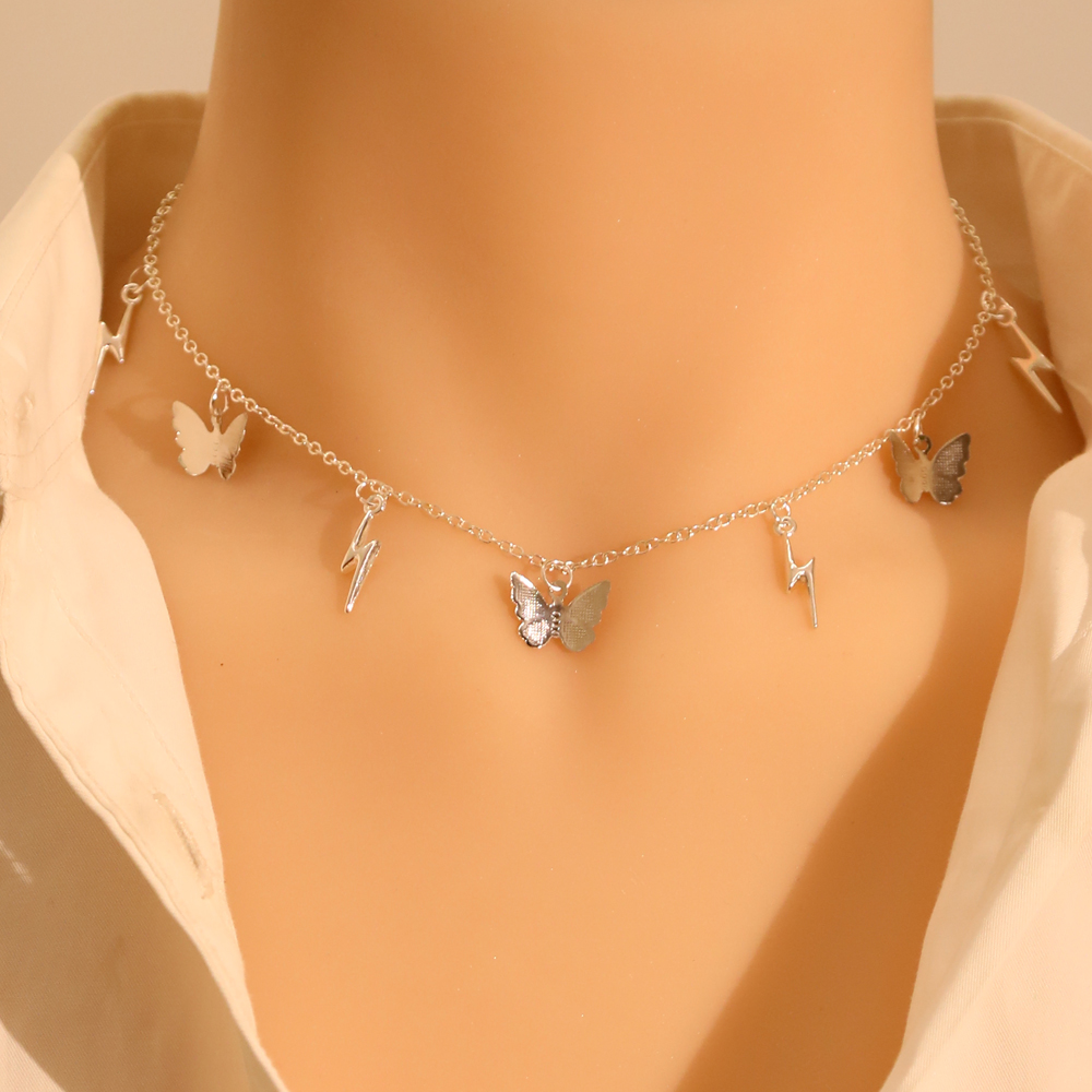 Butterfly Chain Pendant Necklace