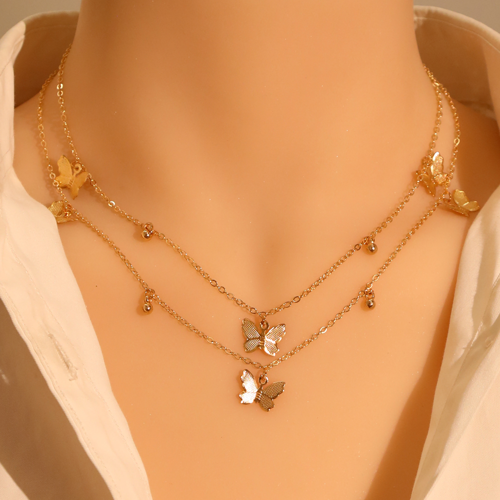 Butterfly Chain Pendant Necklace