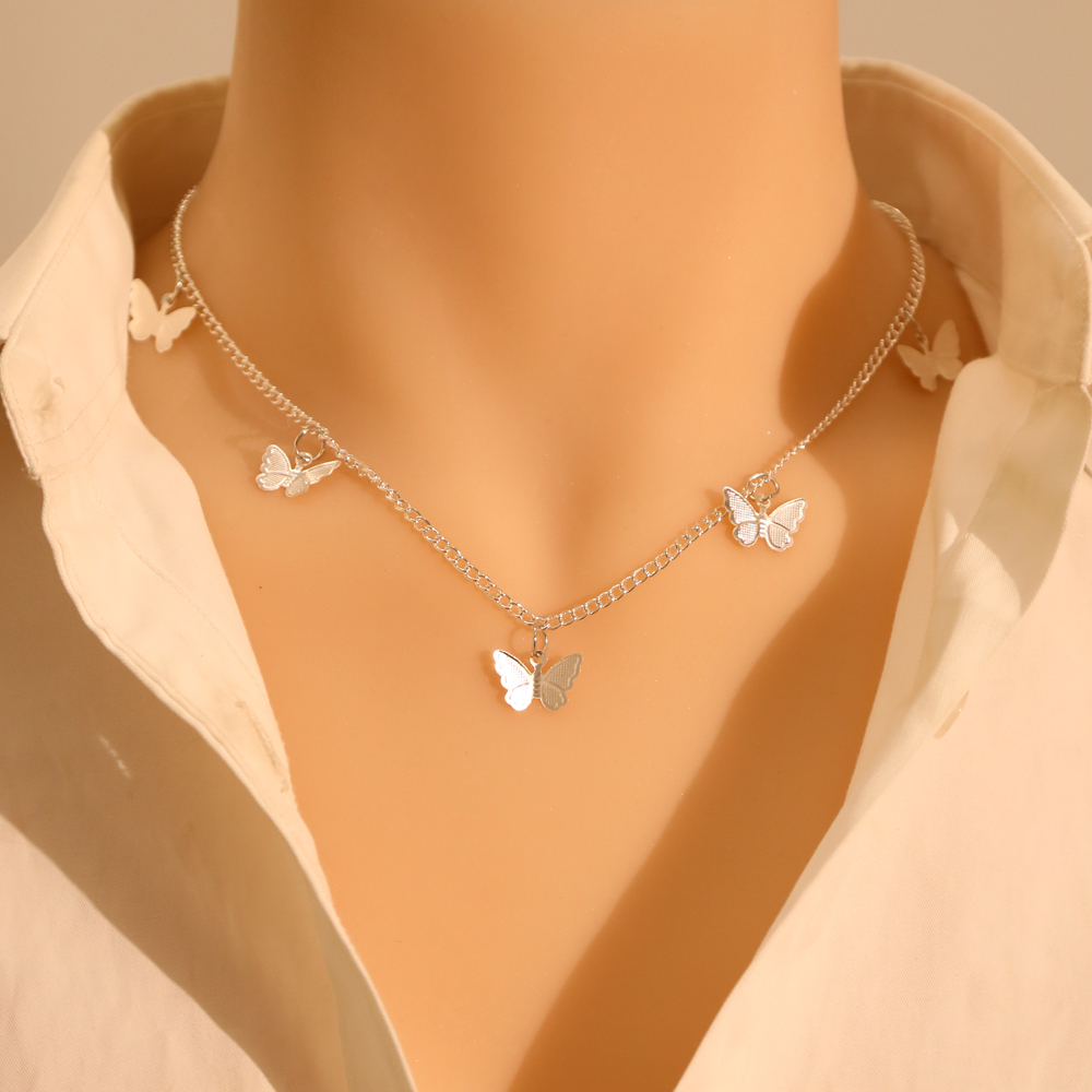 Butterfly Chain Pendant Necklace