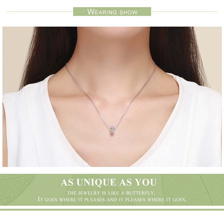 Bamoer 925 Silver Charm Collection 925 Sterling Silver Dazzling CZ Beads fit Bracelets & Bangles Fine Jewelry BSC039 Bamoer 925 Silver Charm Collection 925 Sterling Silver Dazzling CZ Beads fit Bracelets & Bangles Fine Jewelry BSC039