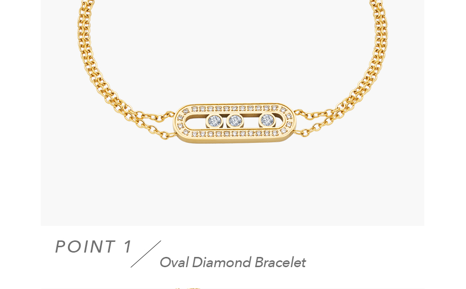 Geometric Oval Bracelet For Women Stainless Steel