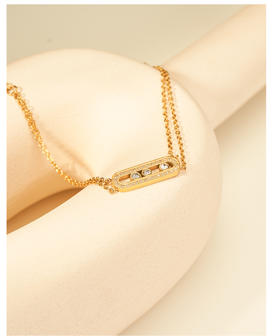 Geometric Oval Bracelet For Women Stainless Steel